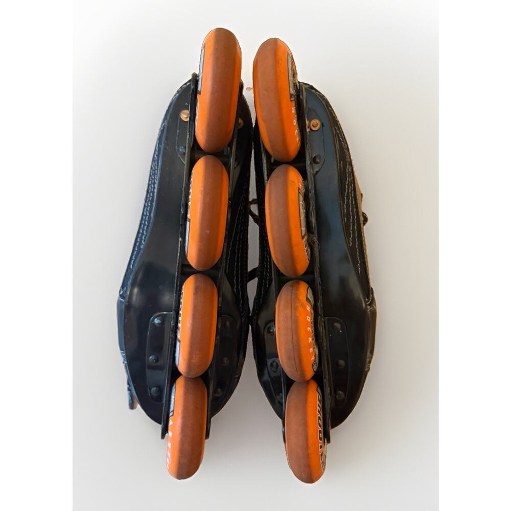 MiISSION Inline Skates Men’s Size 10 Black & Silver Orange Wheels 3798/C - Picture 12 of 14